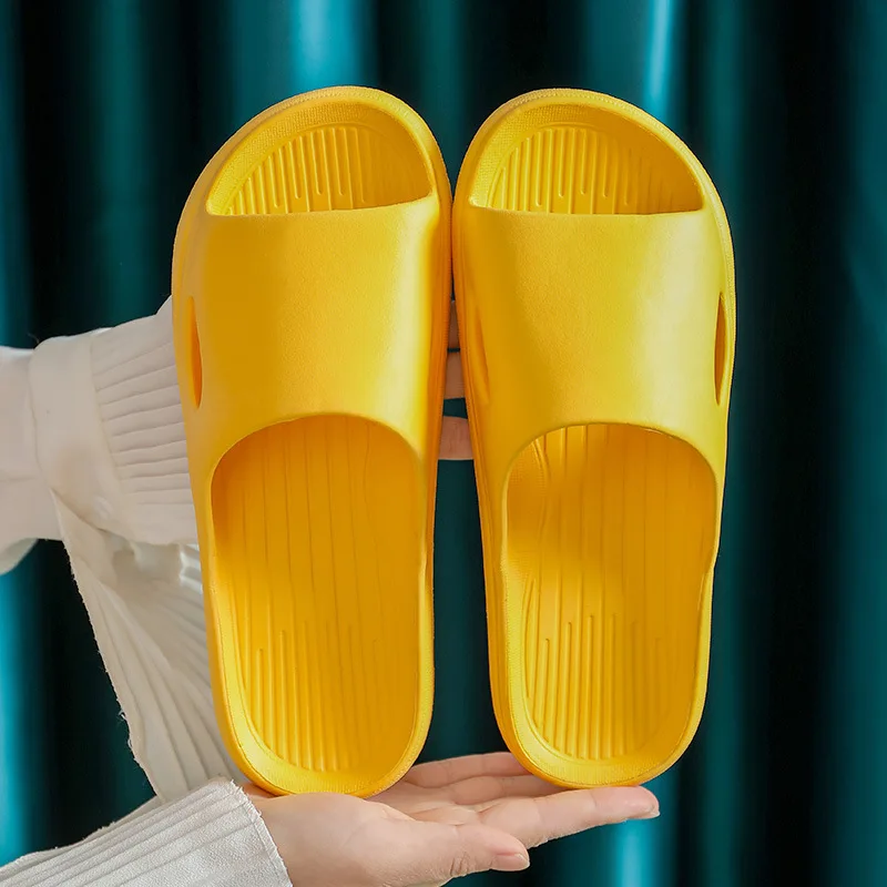 2026 New Home Shoes Cool Slippers  Women's Summer Indoor EVA Outdoor Wear Stepping on Poop Feeling Non Slip Bathroom Slippers