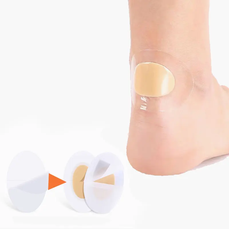 Coussinets de talon en Gel, 20 pièces, patchs de talon, doublure de talon, autocollants de chaussures, plâtre anti-douleur pour protection des pieds