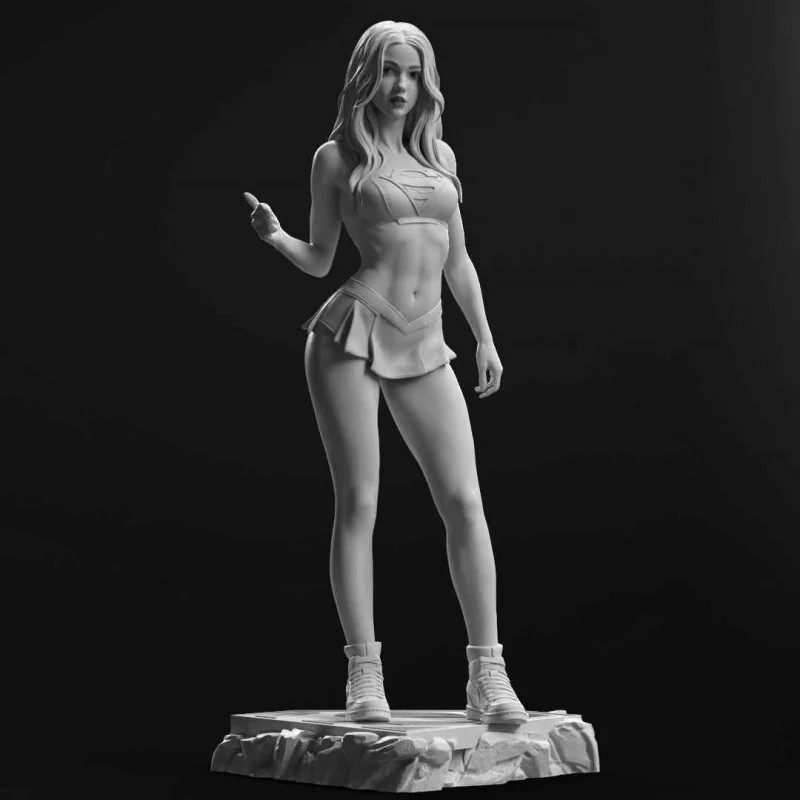 

Bilibili Anime Girl GK Statue-High Precision 3D Printed Figure White Collectible Static Static Display Model for Desk Adult enc