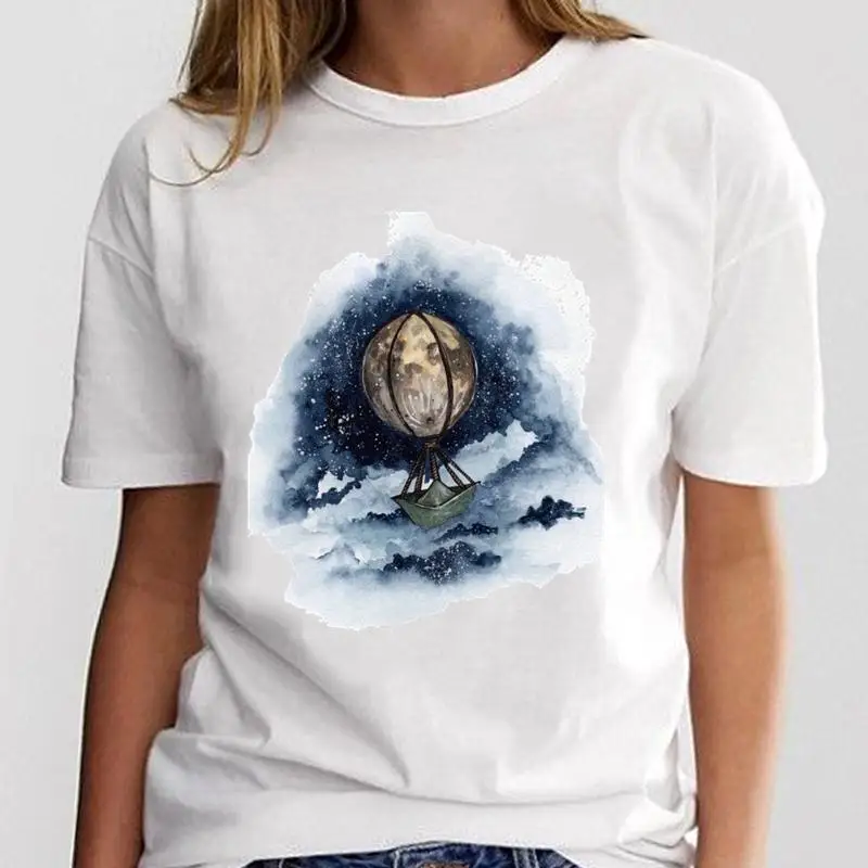 

Женская винтажная футболка с длинным рукавом и высоким воротником, с акварельным принтом, супер облегающая, молодежная, трендовая, летняя, модная футболка с графическим рисунком 205