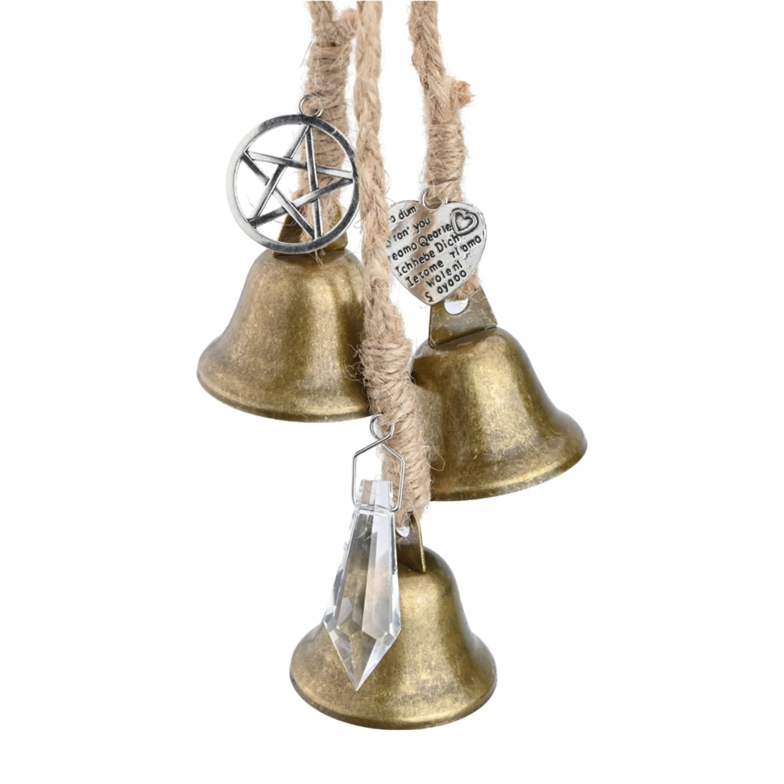 Bell Size - 38mm Mystical Witch Wind Chime Purify Environment Soothing Sound Easy Installation For Creating Positive Energy Flow