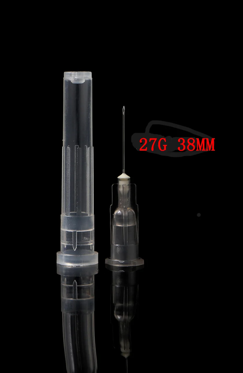 Imagem -03 - Agulhas Pontiagudas Descartáveis 27g13 mm 25 mm 38 mm 50 mm Embaladas Individualmente Ferramentas de Beleza Indolores
