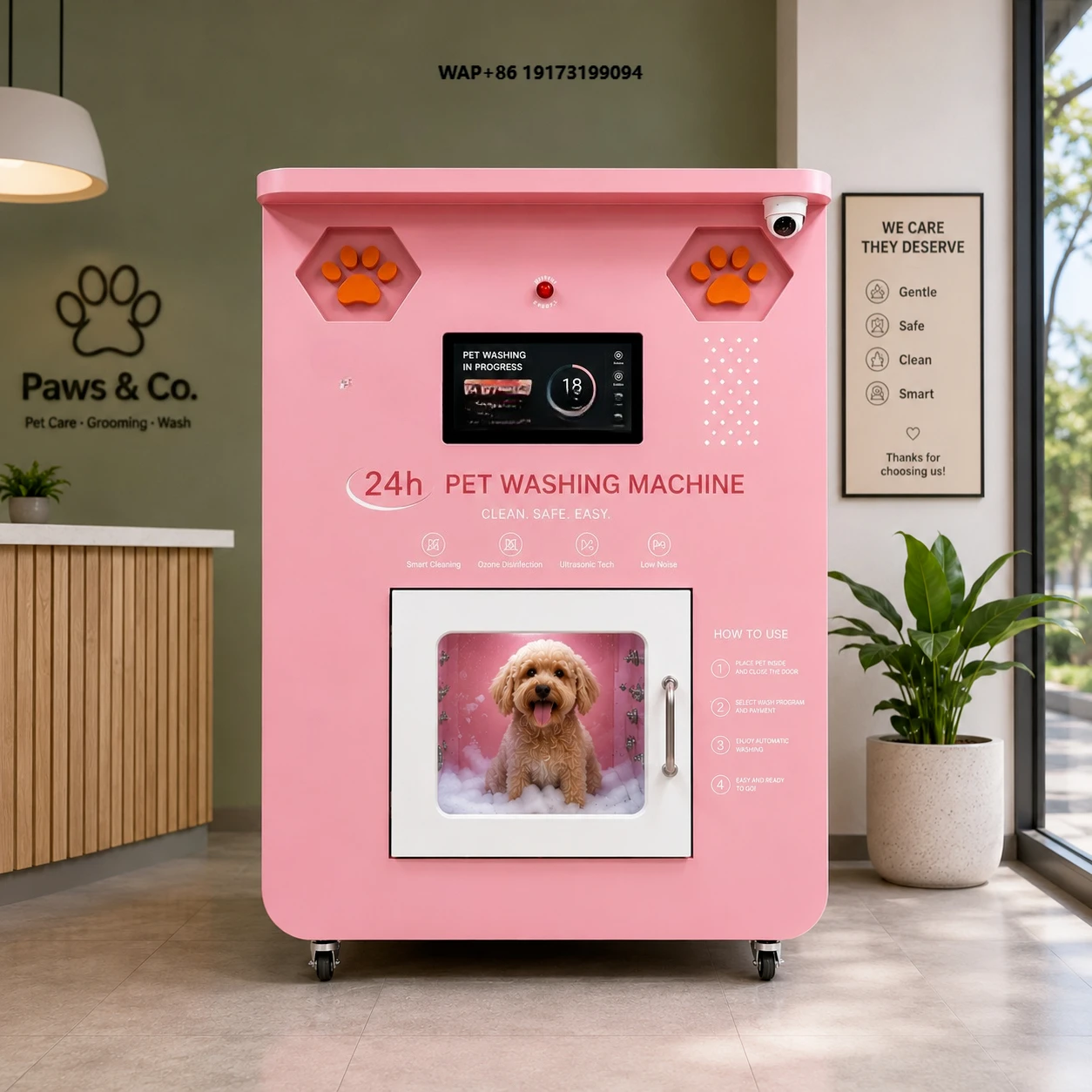 2026 Smart Automatic Pet Washing and Drying Machine with SDK Cloud-Based Management ADA Compliant for Professional Grooming