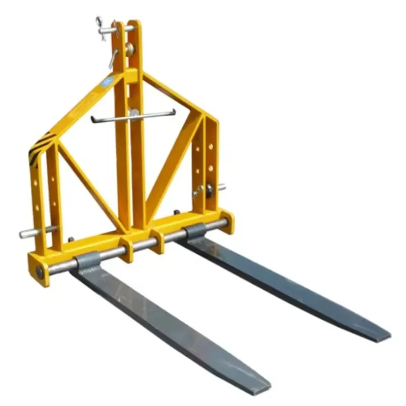 -pour tracteur PF300, fourche à palette à 3 points, largeur réglable, pliable, chargement de 300kg
