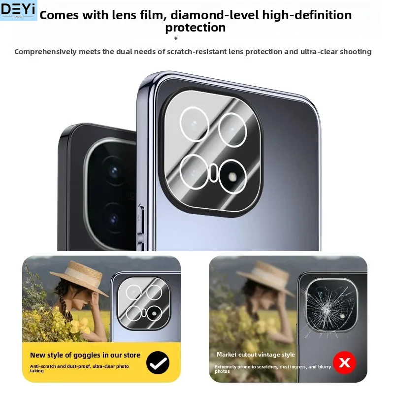 حافظة هاتف DEYI قابلة للتطبيق IQOO 15 cd عدسة تغطية كاملة 13 حافظة واقية إبداعية جديدة بسيطة مضادة للسقوط #3