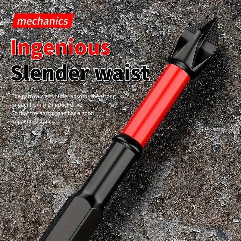 Magnetic Anti-shock Batch Head High Hardness Non-Slip Impact Bits Cross Screwdriver 25/50/65/70/90mm Screwdriver Set