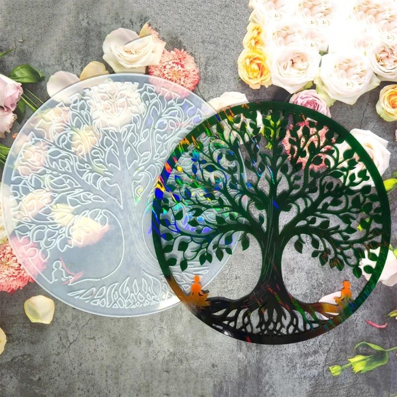 HXBF Tree Silicone Mould For Crafting Elegant Resin Decoration And Personalize Gifts