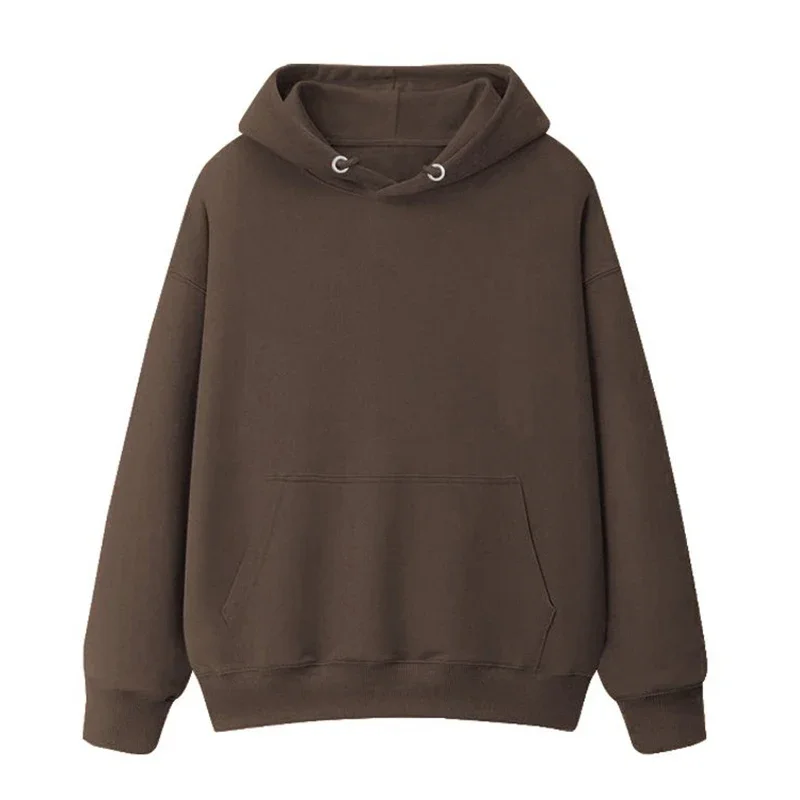 سترات نسائية عصرية بغطاء للرأس سادة للفتيات بلوفرات كورية كلاسيكية فضفاضة تناسب ملابس نسائية مريحة ورقيقة بأكمام طويلة