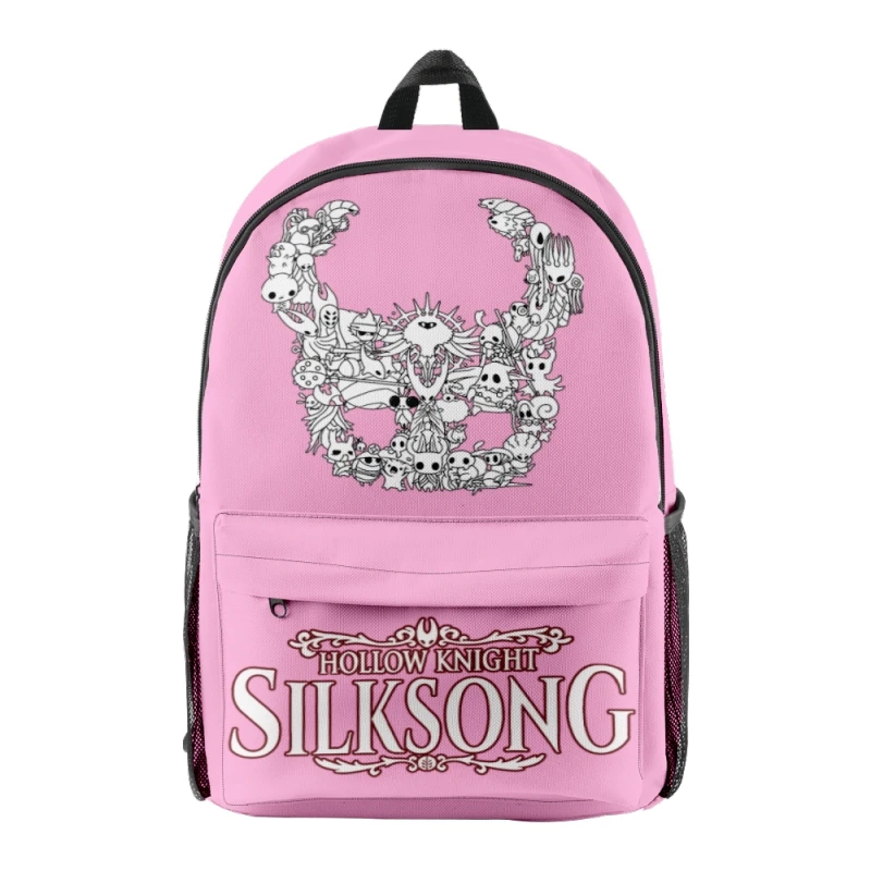 

Hollow Knight Silksong Merch Новый игровой рюкзак унисекс модный повседневный школьный рюкзак на плечо аниме рюкзак