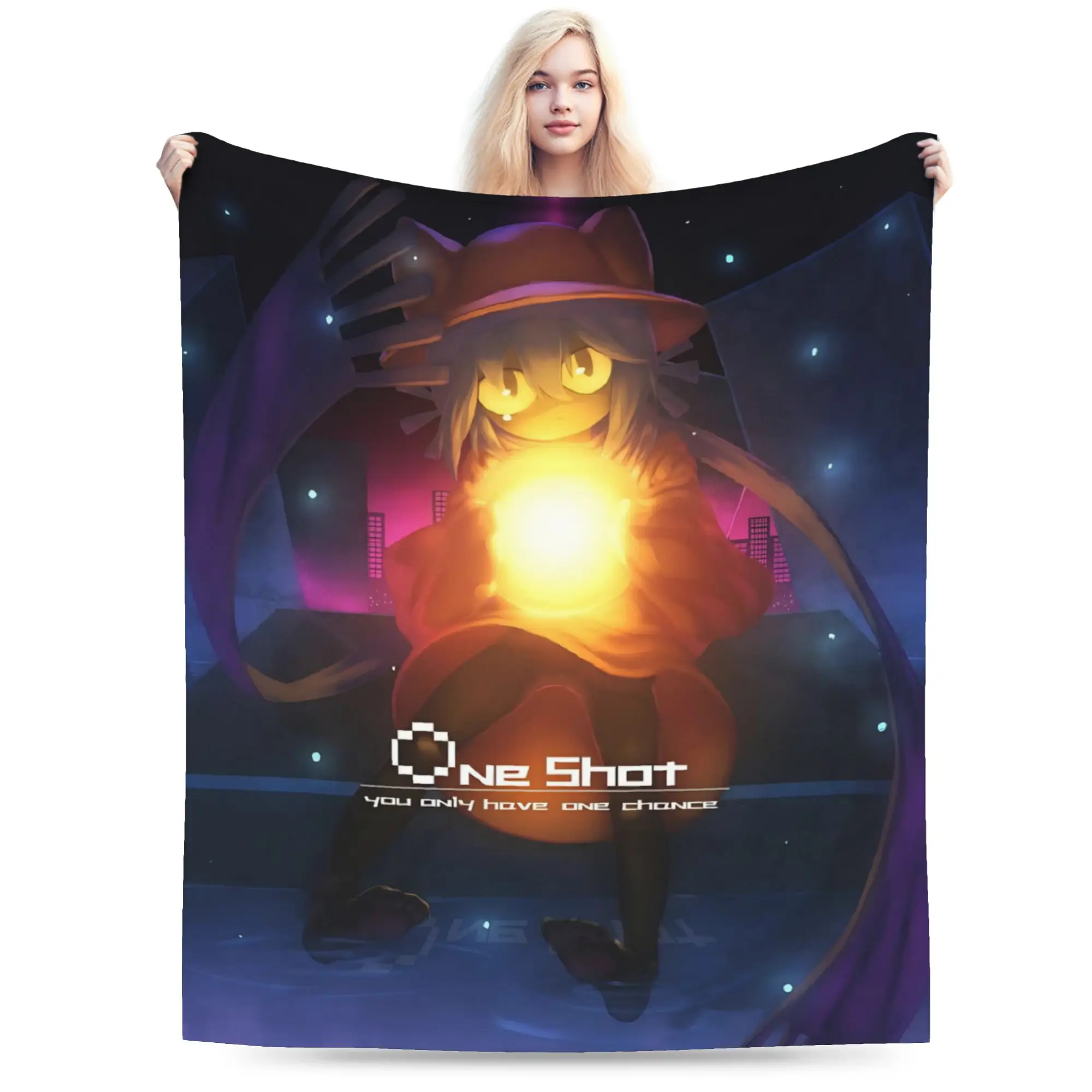 OneShots Niko Throw Blanket for Couch  Soft Fuzzy Plush Blanket 50x60 Inches Multiple Sizes Bedspread for All Seasons
