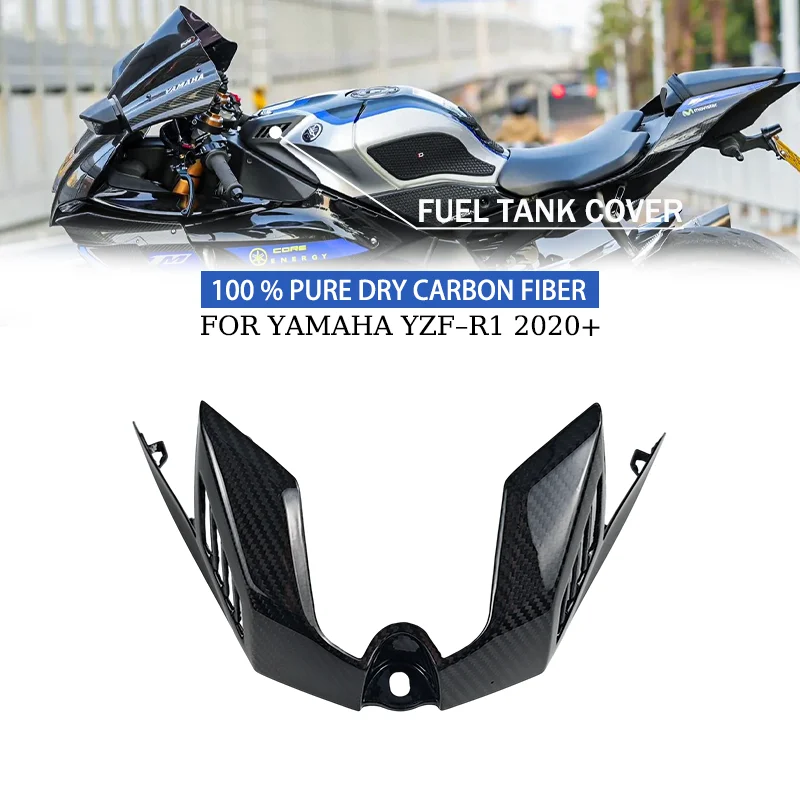 

FOR YAMAHA YZF-R1 R1M 2020-2025 Real Carbon dry carbon fiber motorcycle accessory Tank Airbox Front Piece Cover fairing kit