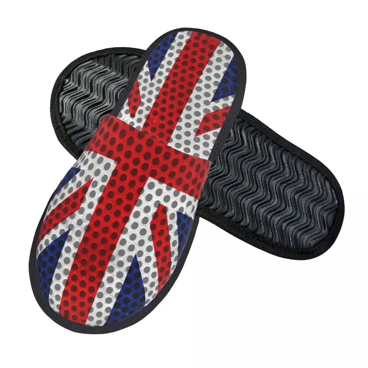 Custom The Union Jack Memory Foam Slippers Women Cozy Warm National flag of UK House Slippers view 2