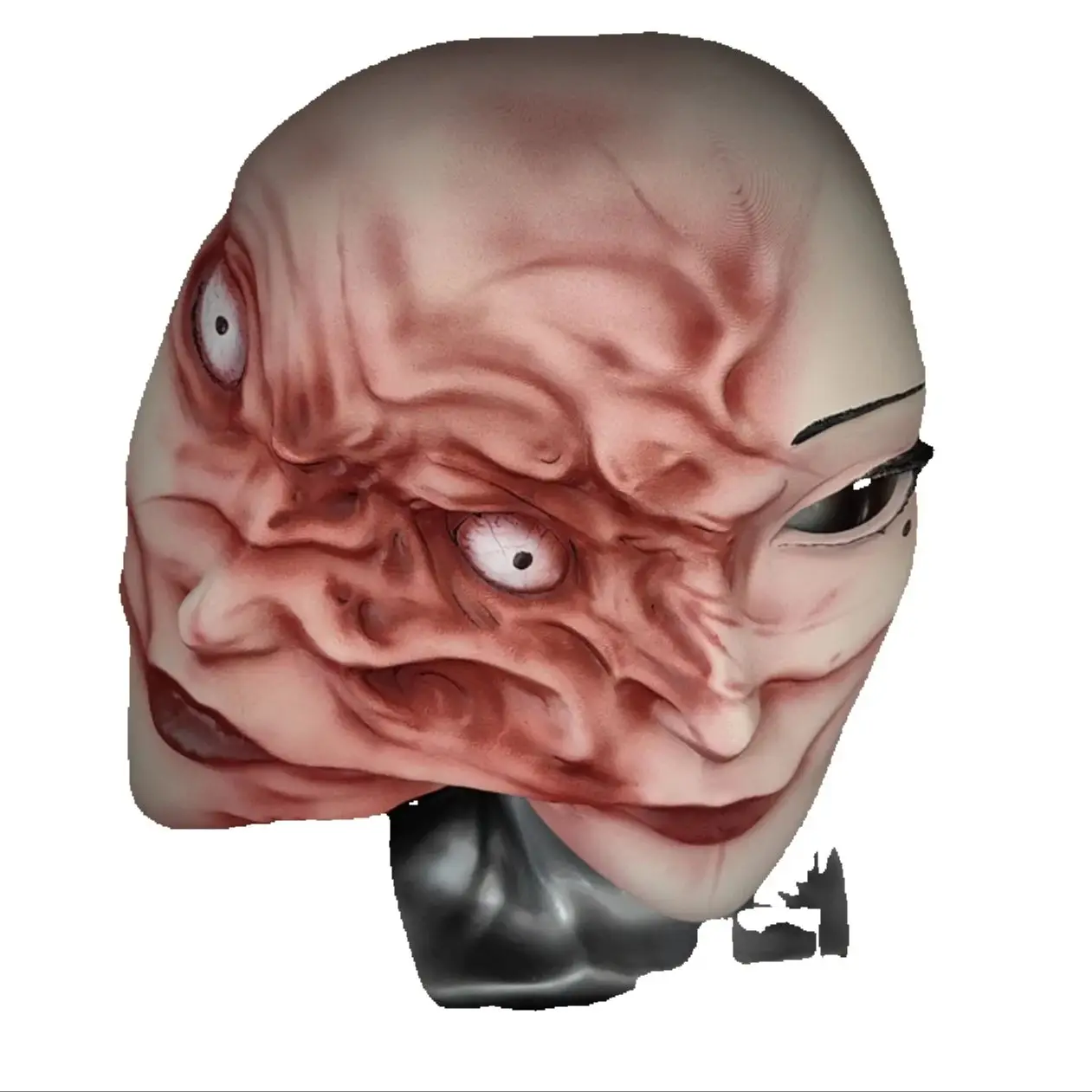 

Tomie Half Face Mask Cosplay - Halloween Custom Horror Mask for Stage Performance, Haunted House, Art Collection Display