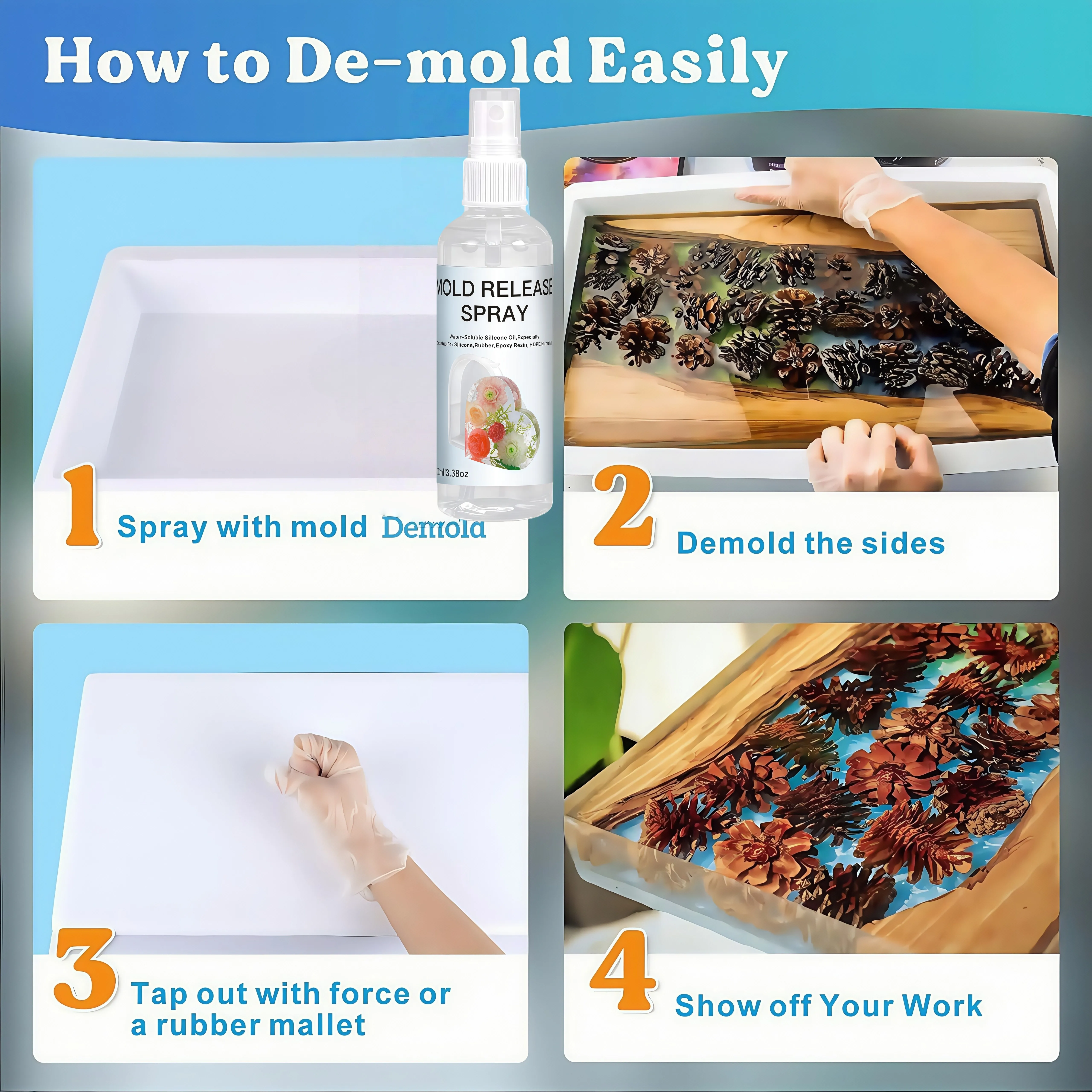 [mold demold spray] Non-Stick  - огляд і ціна Release Spray Silicone