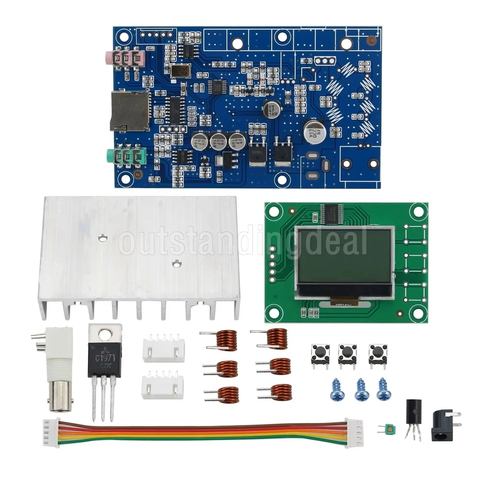 Kit d\'installation autonome FM 5W 76M-108 Z successifs évités PLL, kit transmetteur FM, puissance maximale 7W, fréquence, volume réglable avec