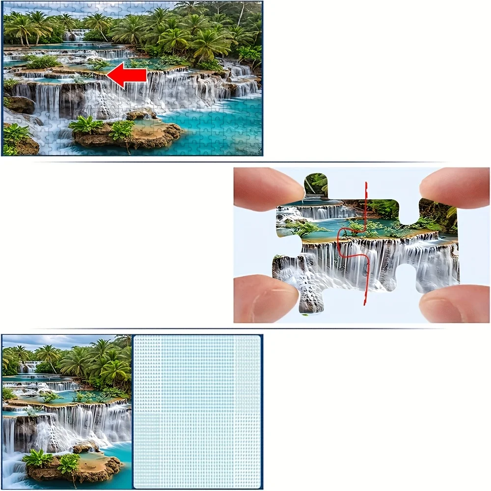 500/1000피스 성인 퍼즐 - 스트레스 해소 가족 게임, 성인에게 적합하며, 도전적인 대규모 조립, /크리스마스/휴일 선물