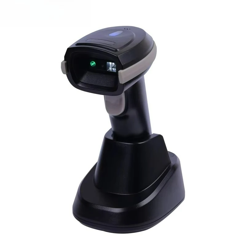 Reliable Industrial BT Wireless QR Barcode Scanner Support Screen Scanning 2000mAh USB Interface With Charging Base