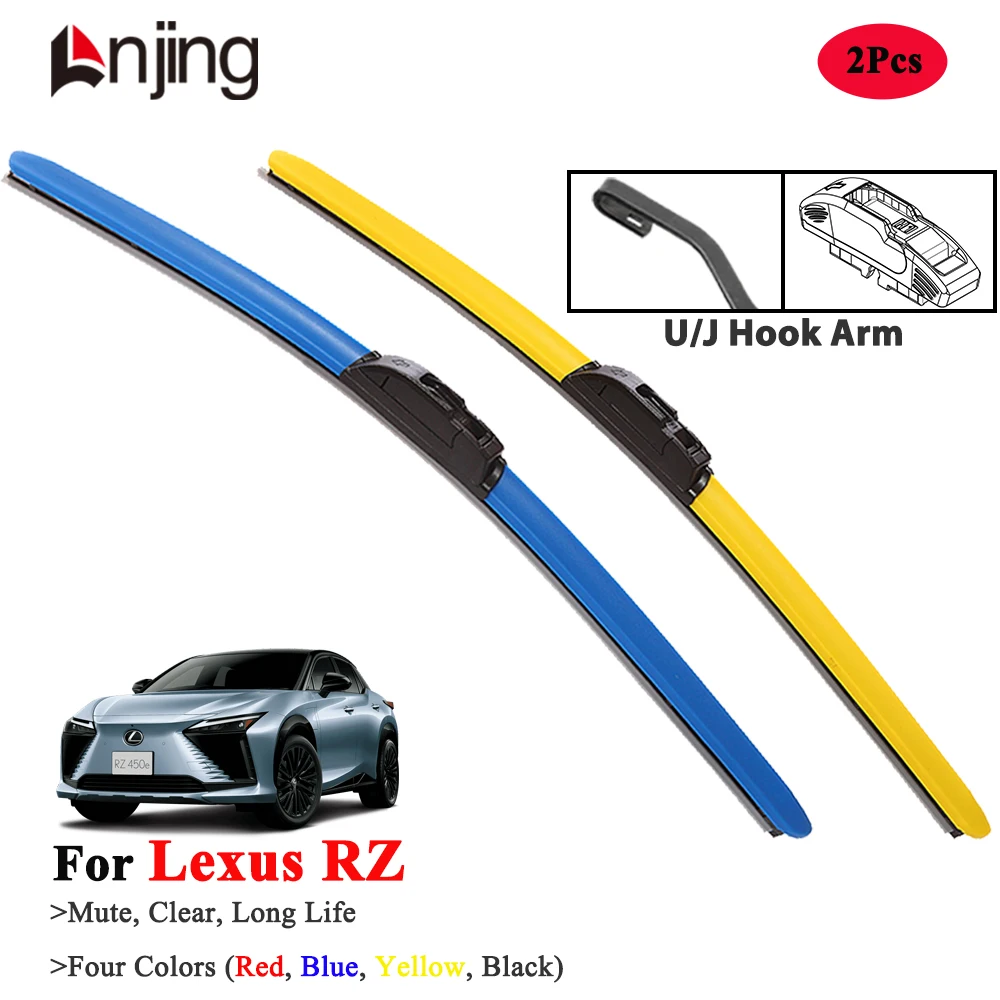 

Blue Yellow Wiper Blades For Lexus RZ RZ300E RZ450E SUV 2023 2024 2025
