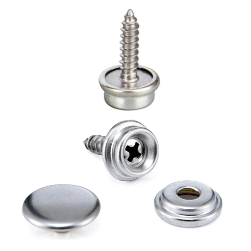 15mm Canvas Marine Grade Fastener Stainless Steel Buttons for Boats Cover,Tent