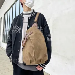 1PC Japanese Crossbody Bag Fashion Versatile men's Chest Bag Travel Leisure Personality Function Street Trend Shoulder Bag