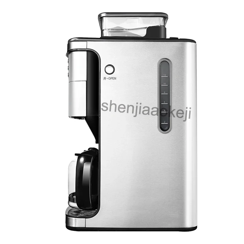 Commercial coffee machine KF800 household grinding bean Cafe American machine  drip coffee maker 900W 1pc