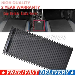 Cup Holder Blind Cover For SUBARU XV Impreza WRX STI 66155AG100JC Car Center Console Slide Roller Cup Holder Blind Cover