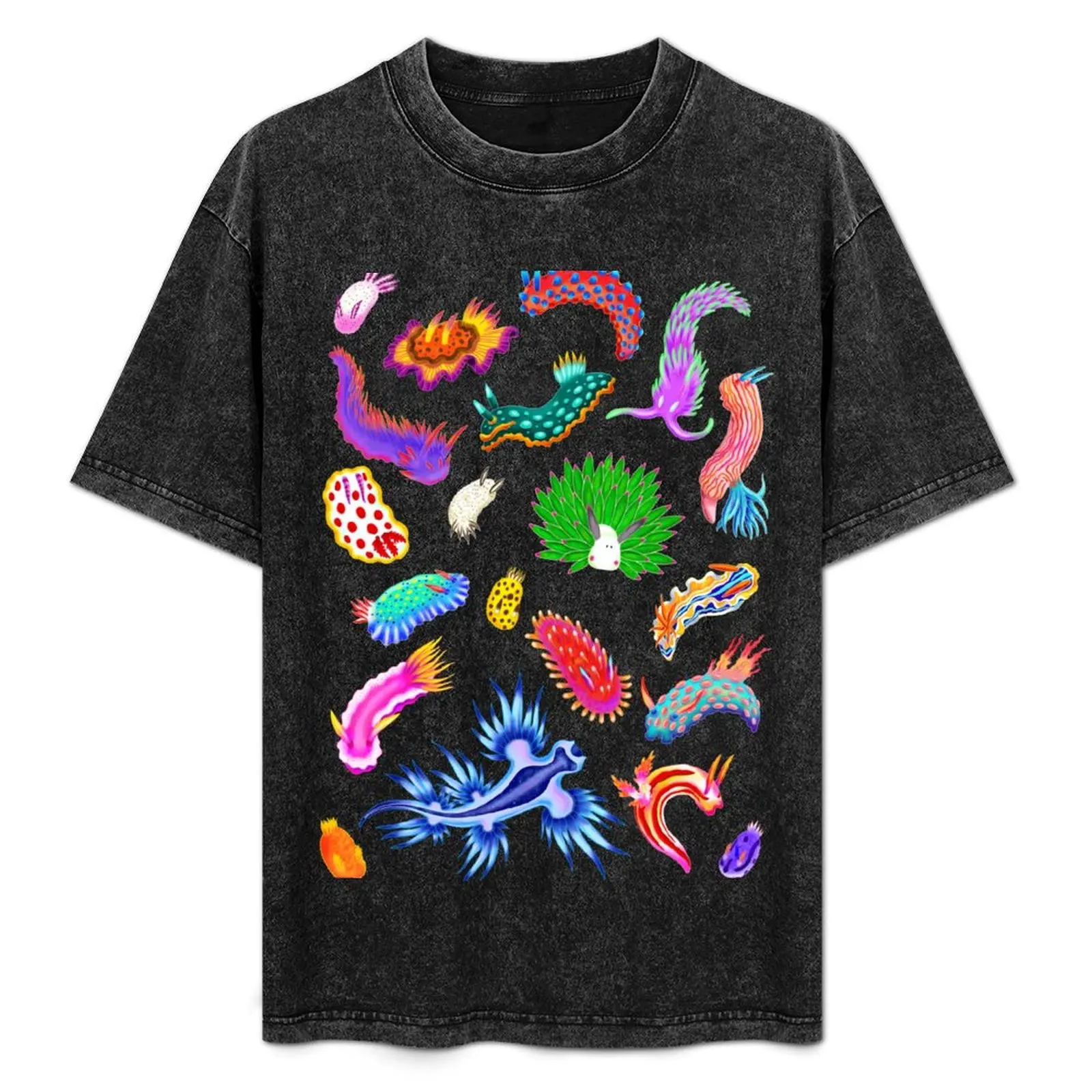 

Rainbow Nudibranchs (Sea Slugs) Assortment T-Shirt Fitness Quick Dry Short Sleeve Top
