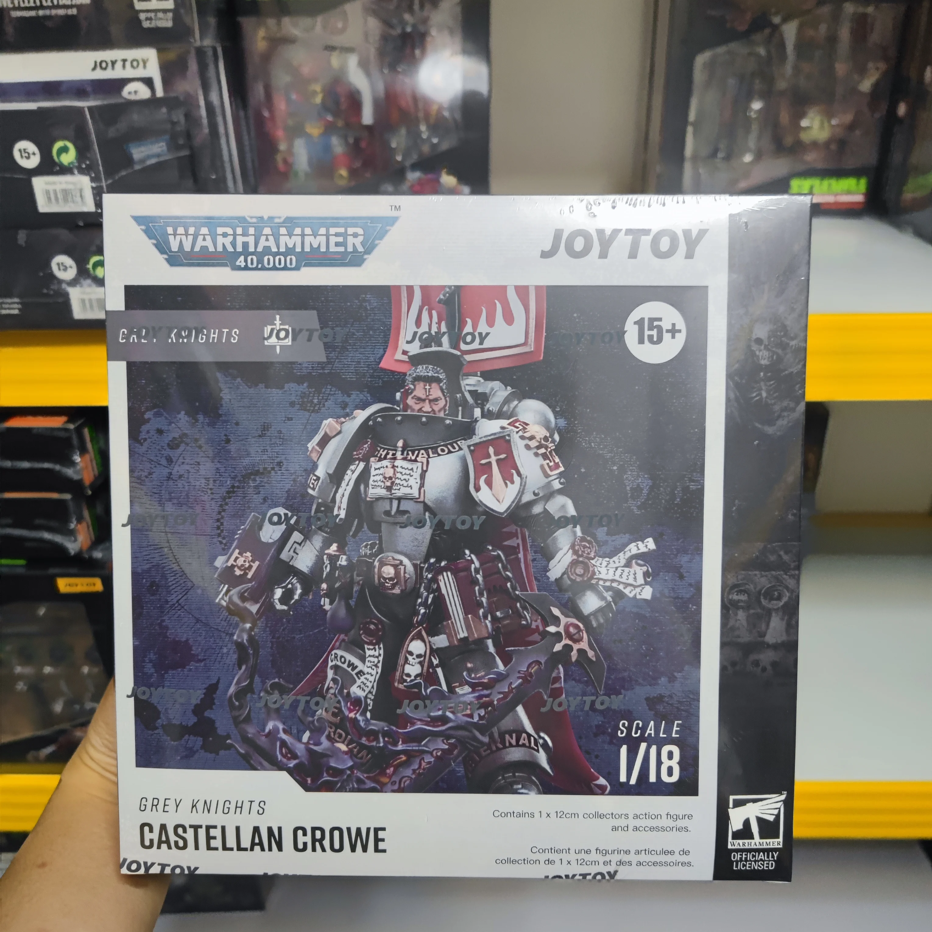 【JOYTOY】Warhammer 40K Grey Knights Castellan Crowe 1/18 Figura de acción de juguete