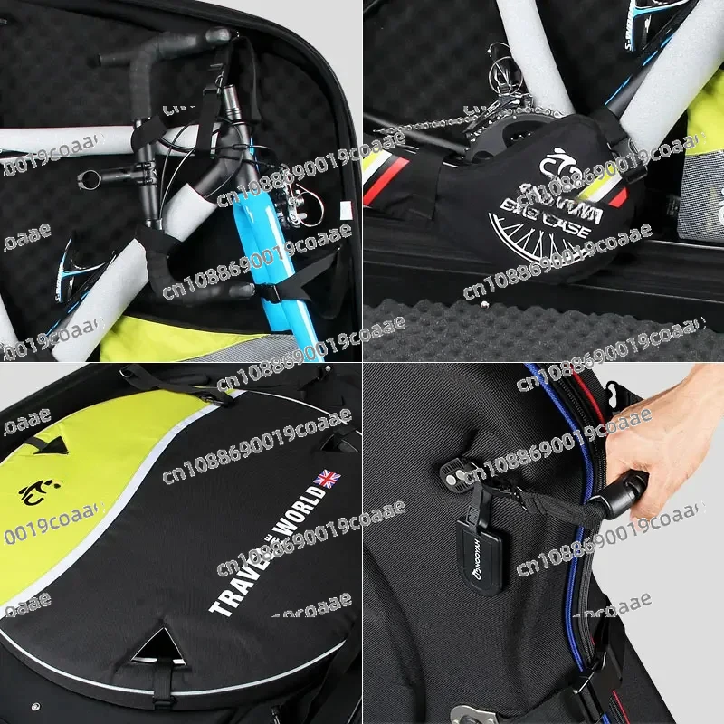 حقيبة نقل صلبة لدراجة الطريق، علبة دراجة TT مقاس 29 بوصة، صندوق دراجة جبلية #6
