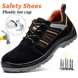 Chaussures de sécurité en plastique composite pour hommes, bottes de travail sans métal, chaussures d'isolation pour électricien