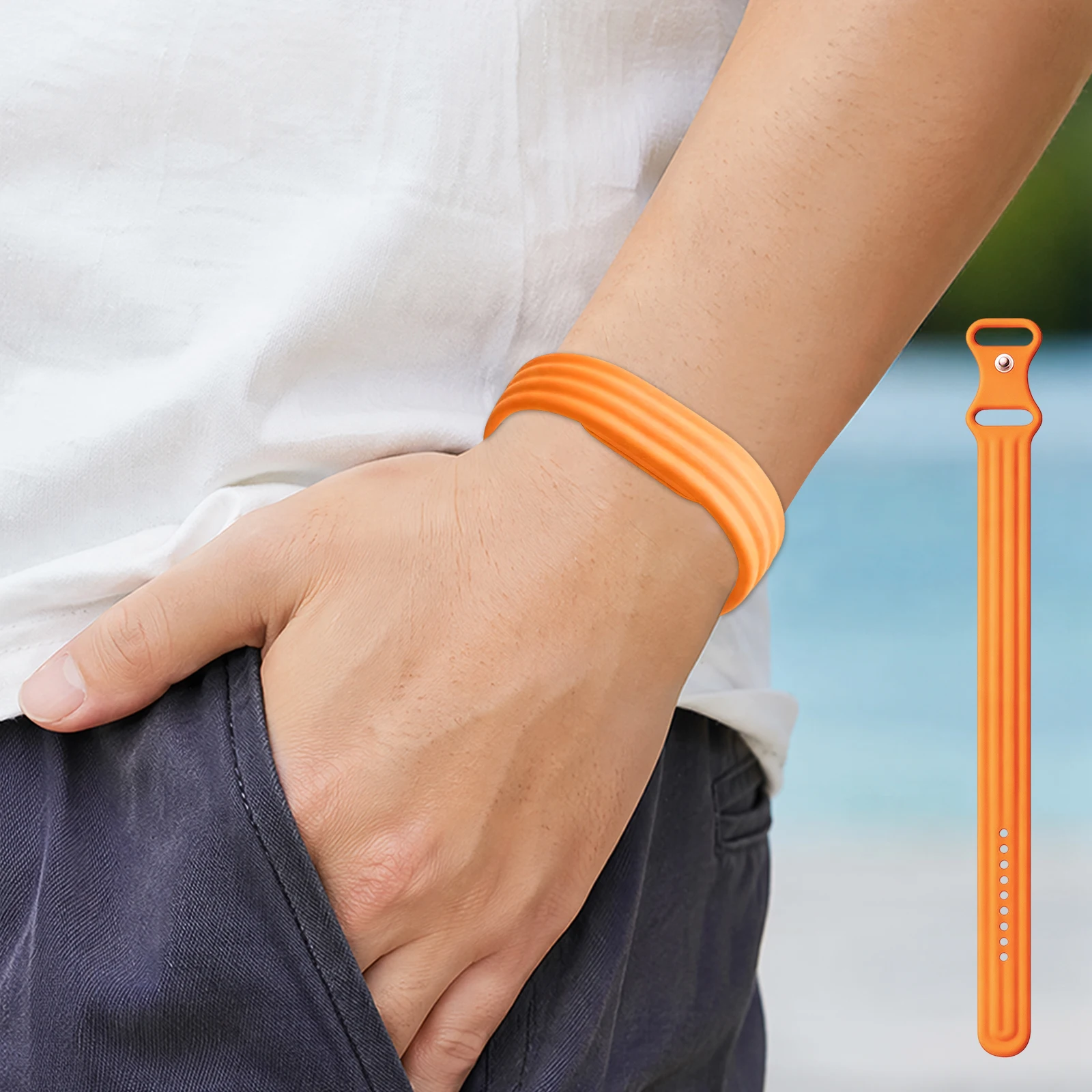 Pulseira de Substituição para Google Fitbit Air, Ajustável, Macia, Perfurada, Leve para Uso Diário em Exercícios
