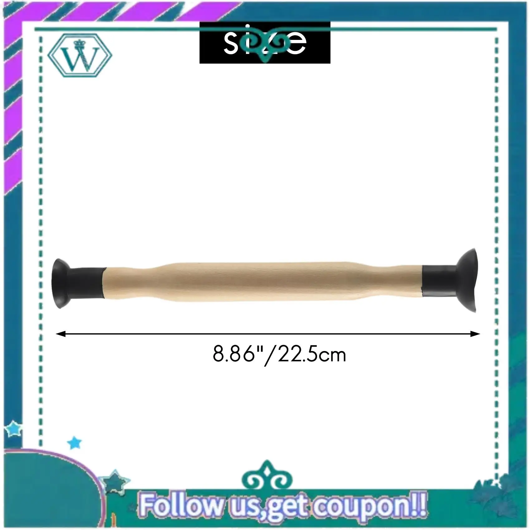 AA92-밸브 핸드 래핑 연삭 도구 키트 2피스 세트-듀얼 엔드 흡입 컵 랩 스틱, 1-1/8 인치, 1-3/8 인치, 5/8 인치, 3/16 인치