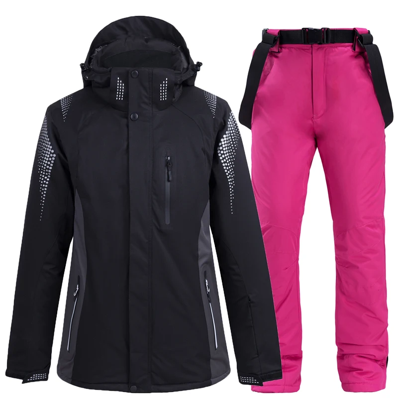 Nova mulher dos homens inverno quente snowsuit trekking esqui snowboarding wear conjuntos à prova de vento à prova dwindproof água trajes de esqui