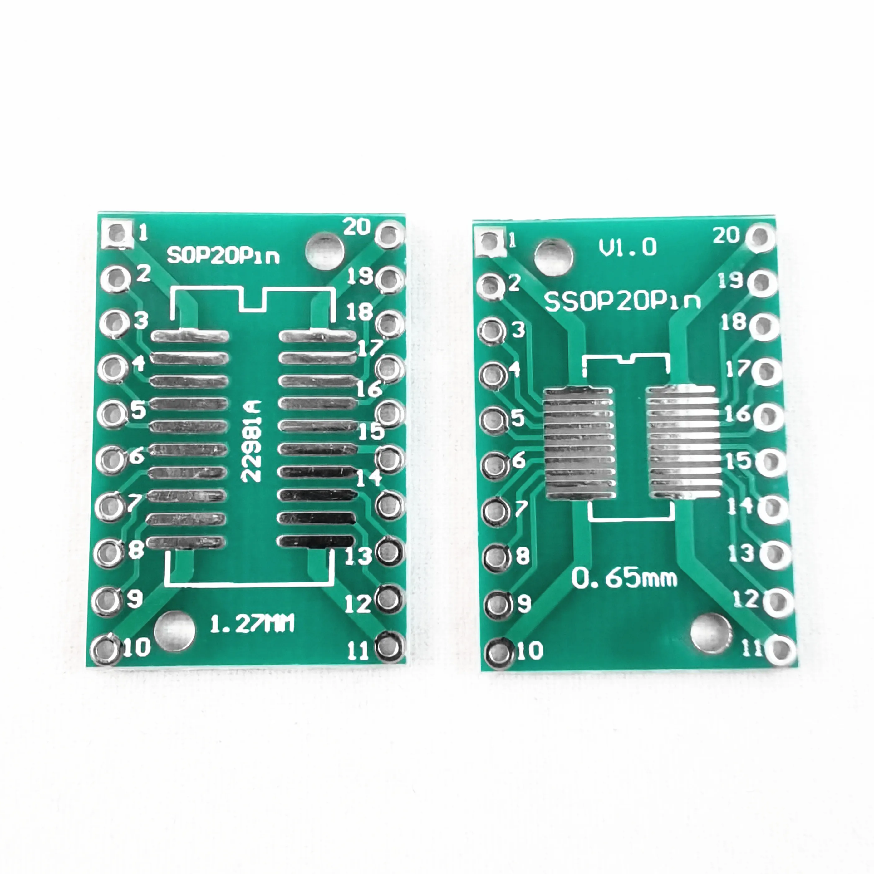 PCB Board SOP8 SOP14 SOP16 SOP20 SOP24 SOP28 QFP FQFP TQFP Turn To DIP Adapter Converter Plate TSSOP 8 14 16 20 24 28