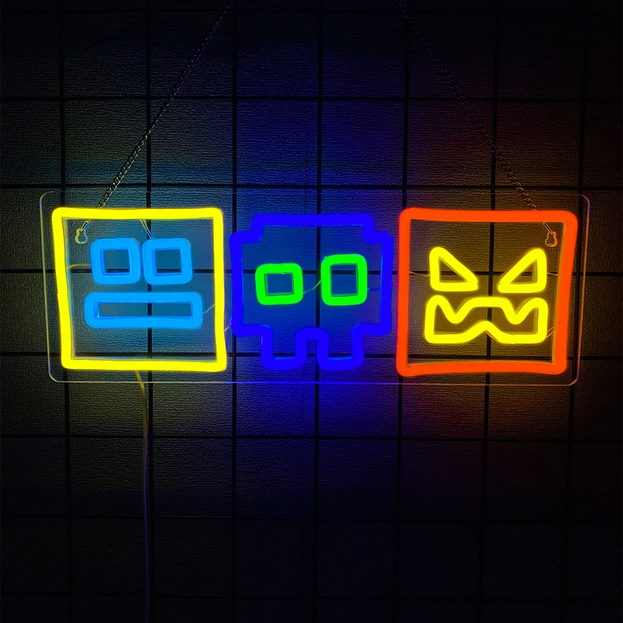 Game Icon Led Neon Sign, The Best Gift For Gamers, Decor For Teenagers' Rooms, Bedrooms, Game Rooms, Clubs And Man Caves.