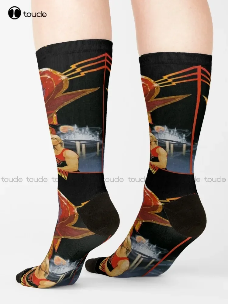 Flash Gordon Socks Halloween Mens Cotton Socks Fashion Creative Leisure Funny Art Abstract Oil Painting Socks Unisex Adult