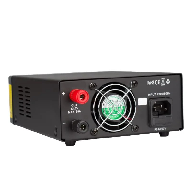 Fuente de alimentación QJE PS30SWIV 13,8 V 30A fuente de alimentación conmutada regulada Base transceptor de Radio regulador PS30SW IV cuatro generaciones