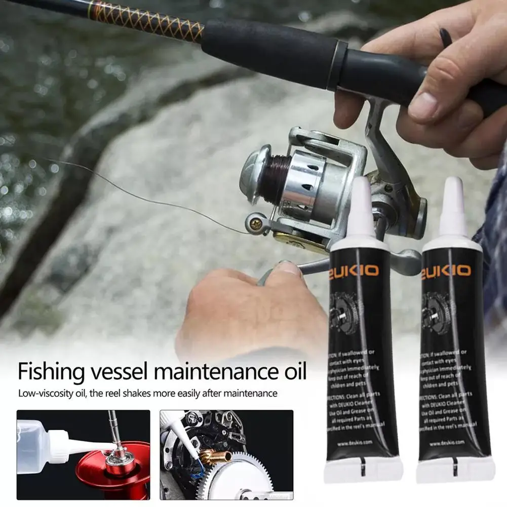 Fishing Reels Protective Grease Lubricant Oil Bearing Casting Reel Maintenance Tool Fishing Lubricant Tackle Oil E8t9