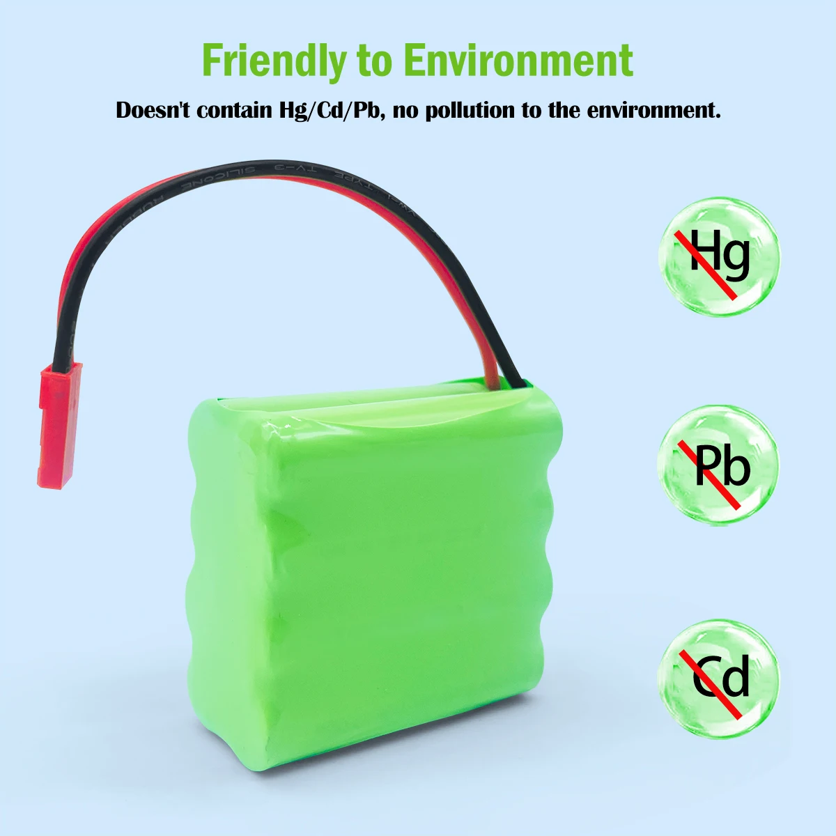 Bateria recarregável ni-mh 9.6v 700mah para modelo de brinquedos avião rc carro de corrida helicóptero de controle remoto 8sx