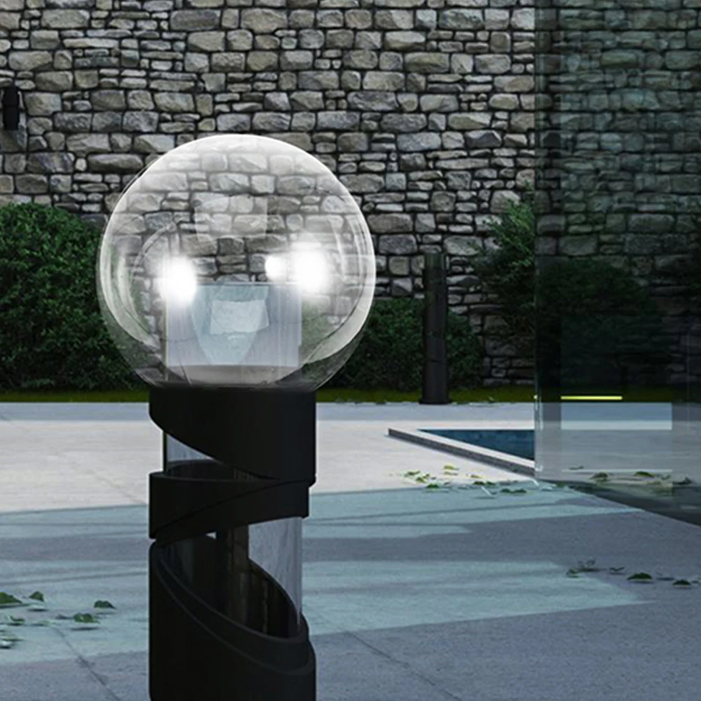 

Transparent Spherical Lampshade Acrylic Light Globe Replacement for Fixtures Outdoor Garden Porch Glass Shades