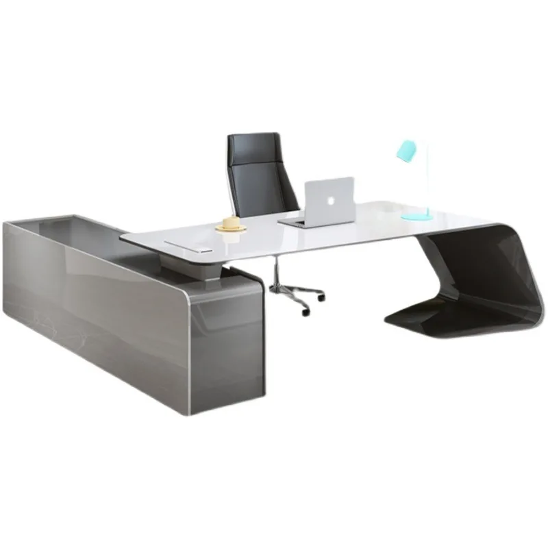 

Office furniture paint boss table large desk simple modern president manager supervisor office combination