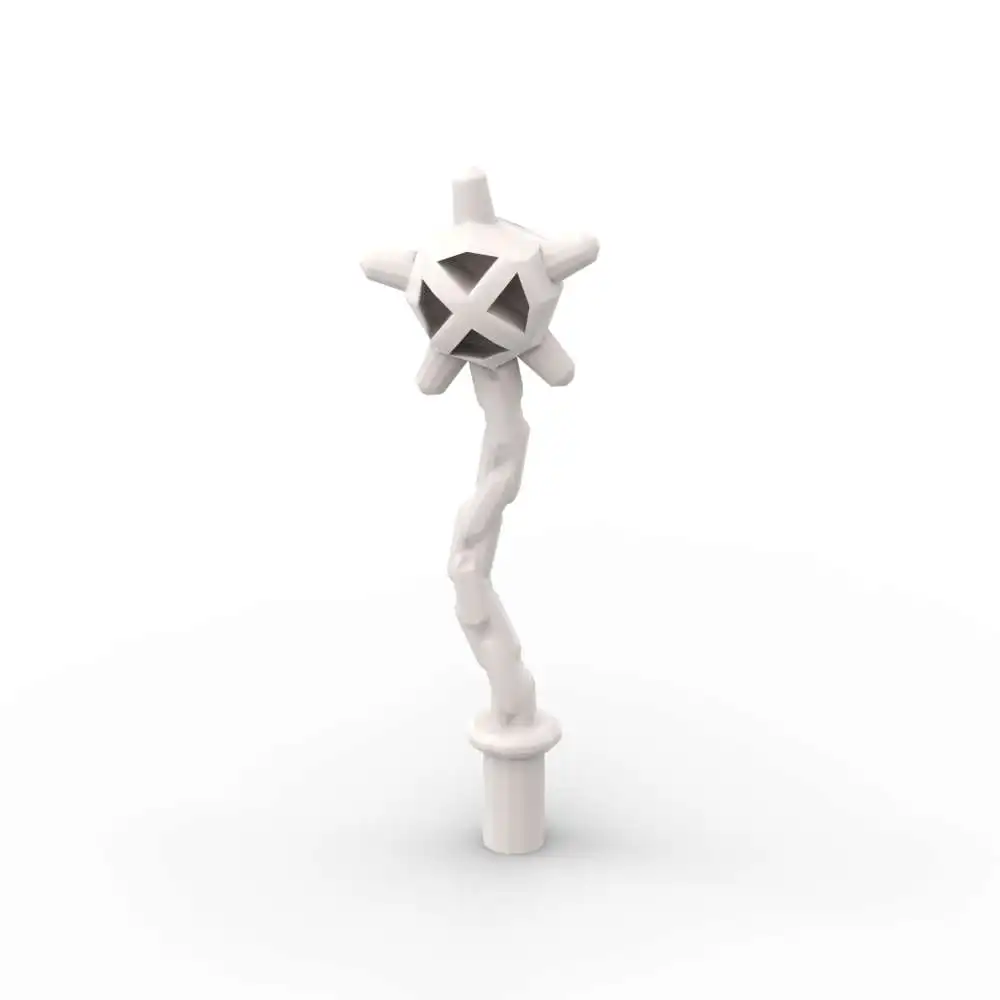 MOC 10PCS 59232 Handheld Body Wear Arms Brick Spiked Flail Mace Substitutable Building Block Toys Adults Boys Holiday Gifts