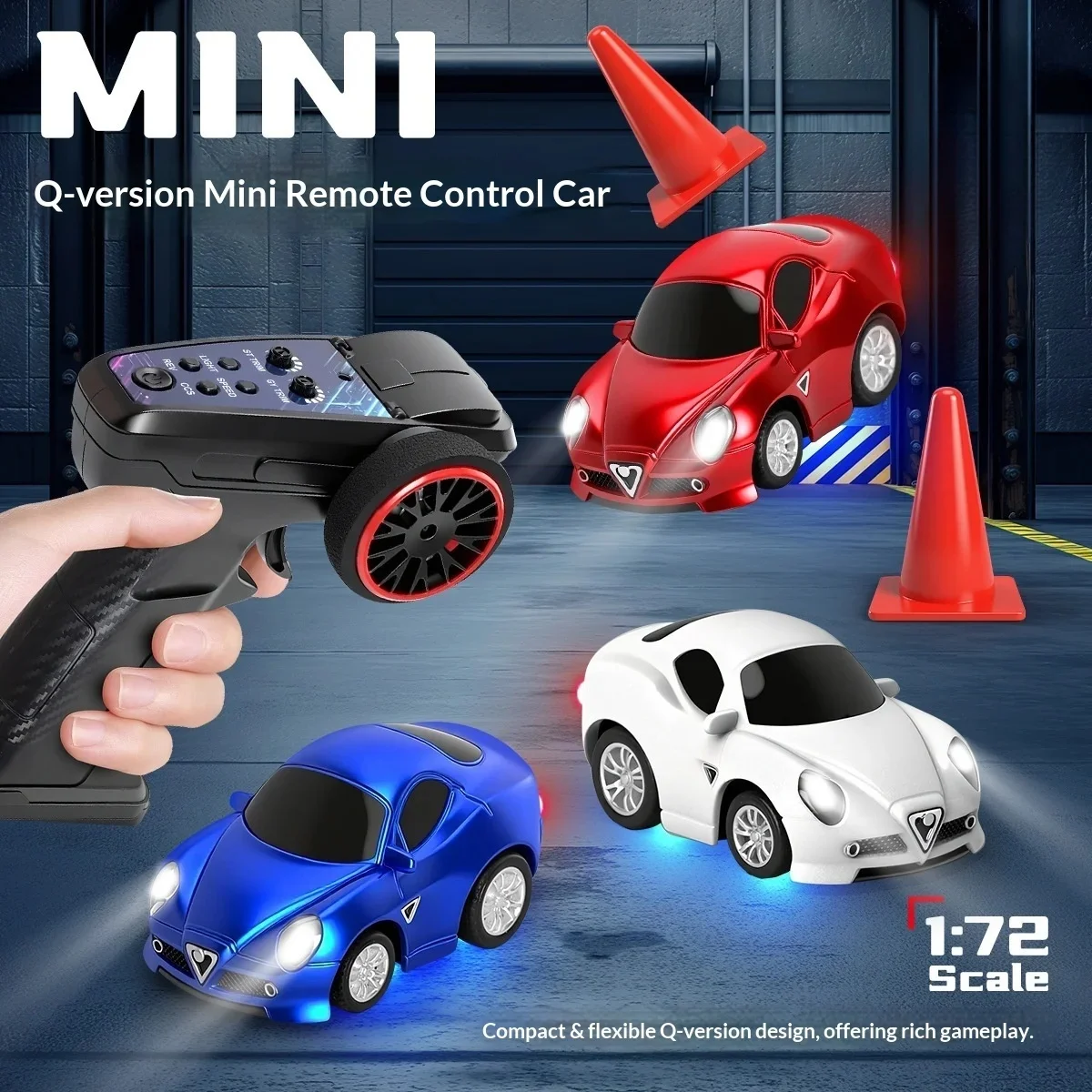 

Высокоскоростная мини-машинка на радиоуправлении 1:72, полноприводная, с беспроводным управлением, модель гоночного автомобиля, настольная спортивная машинка на радиоуправлении, игрушка, подарок