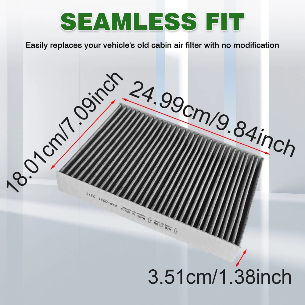 For Nissan Qashqai Rogue  X-Trail Renault Koleos Car Cabin Carbon Air Filter 27891-00Q0K, 272774812R, 272772519R, 272774072R