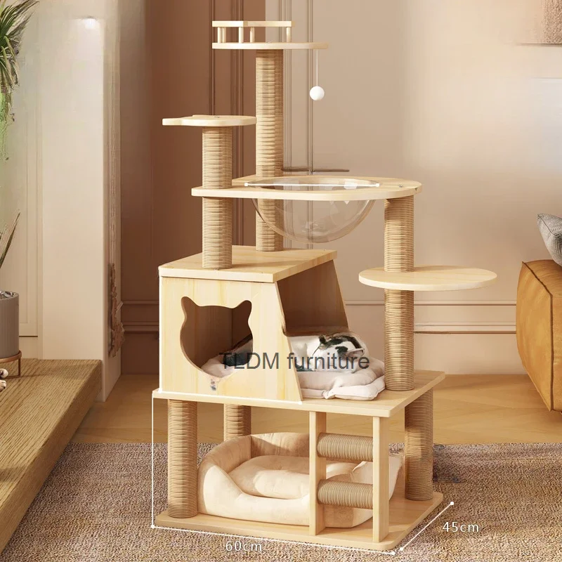 Climbing Accessories Cat Scrapers Tree Tower Board Space Saving High Cat Scrapers Shelf Rascadores De Gato Cat Supplies MR50CS