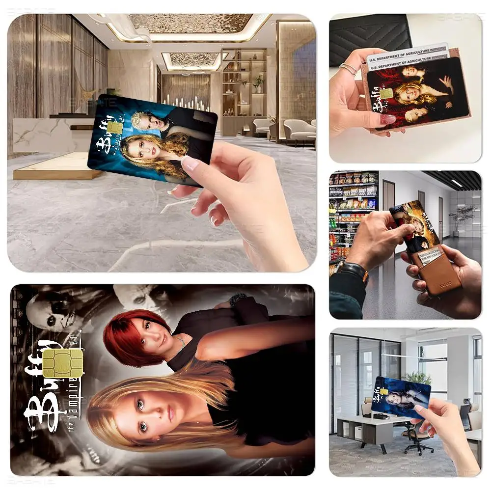 Amine Buffy The Vampire Slayer 100% Hot Sale Amine Credit Debit Bank Card Bus Card Film Skin Sticker