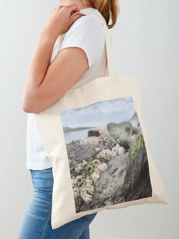 

AleutianLife Heart of Stone and Sea Tote Bag Canvas bag Women's bags tote bags men Women's shopping bag