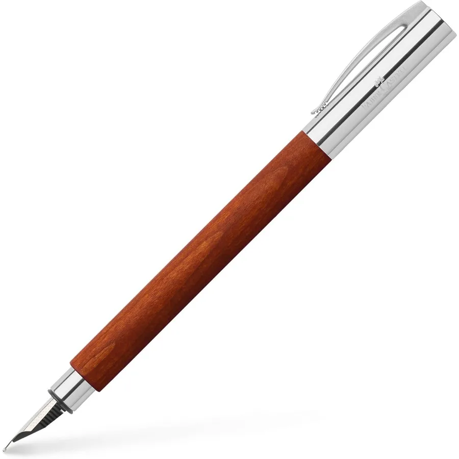 

Elegant Ambition Fountain Pen Crafted from Premium Pearwood with Rich Brown Finish for Professional Writing and Creative Journa