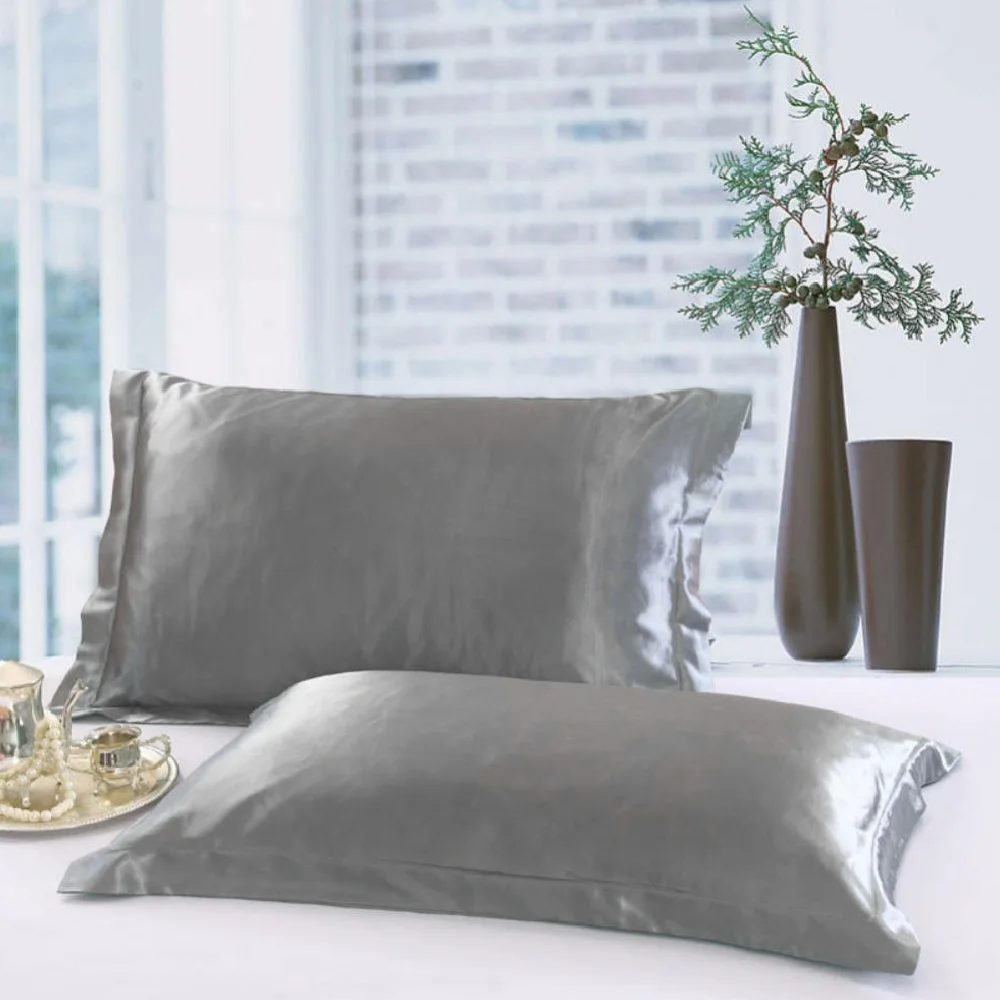 Pillowcase Silk Pillow Cover Silky Satin Beauty Pillow Case Comfortable Breathable Pillow Case Home Decor Wholesale Dropshipping