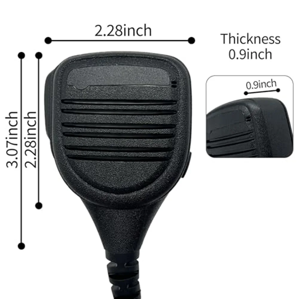 PMMN4024A Speaker Mic For Motorola APX8000 XPR6350 DP3400 Talkie With Windproof Design And 3.5mm Jack Replacement Part